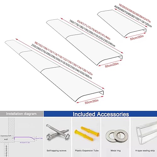 Auvent de porte moderne résistant aux UV et polycarbonate transparent - 4