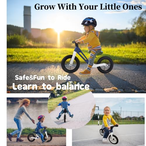 Little Bean Faltbares Kinder-Laufrad Aufsitzspielzeug für Jungen und Mädchen im Alter von 2 bis 5 Jahren, Laufrad für Kleinkinder, verstellbare Sitzhöhe, Geschenk für Kinder, Sport im Freien – Bild 7
