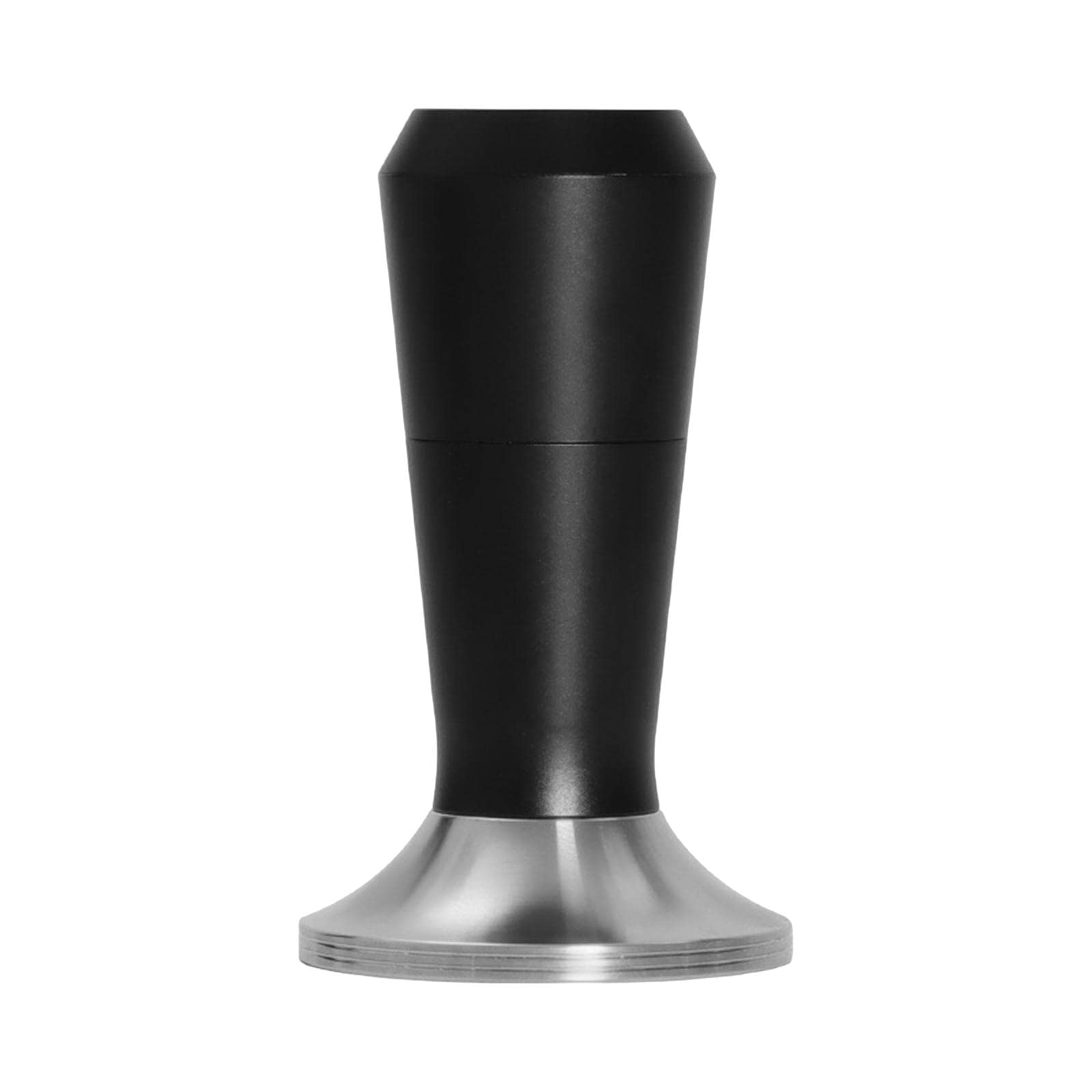 Amagogo Espresso Tamper Kaffeetampingstation Maschinenteil Kaffeezubehör Aus Edelstahl Aluminium für Haushalt Gastronomie Kaffee Events, 53MM Schwarz