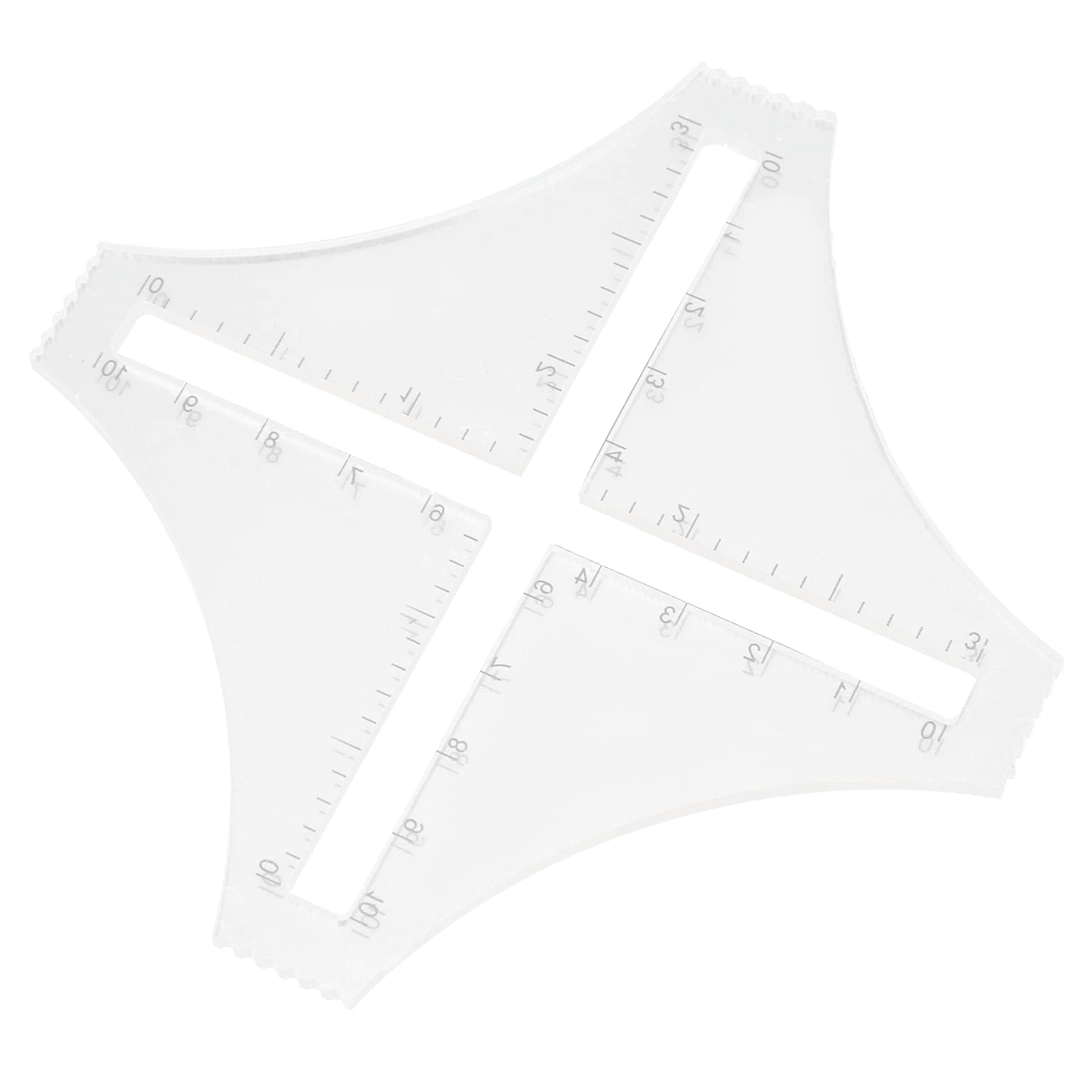 Righello per trapuntatura Fai da Te in plastica Trasparente, Set di Modelli a Quattro Angoli per Artigianato, Cucito Professionale, Regalo