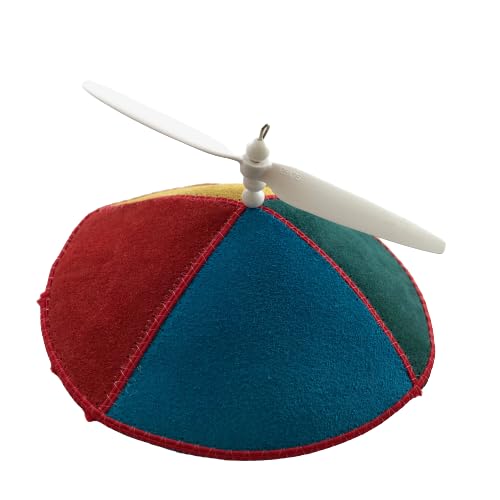 Yamakopter | The Original Novelty Kippah with a Spinning Propeller, the Perfect Jewish Gift for Hanukkah and More (Rainbow)