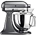 KitchenAid Küchenmaschine I Artisan I Kippbarem Food Processor I Teigknetmaschine mit 5 Zubehör | 2 Schüsseln aus Edelstahl | 4.8 L | Grau mit KI günstig Kaufen-KitchenAid Küchenmaschine I Artisan I Kippbarem Food Processor I Teigknetmaschine mit 5 Zubehör | 2 Schüsseln aus Edelstahl | 4.8 L | Grau