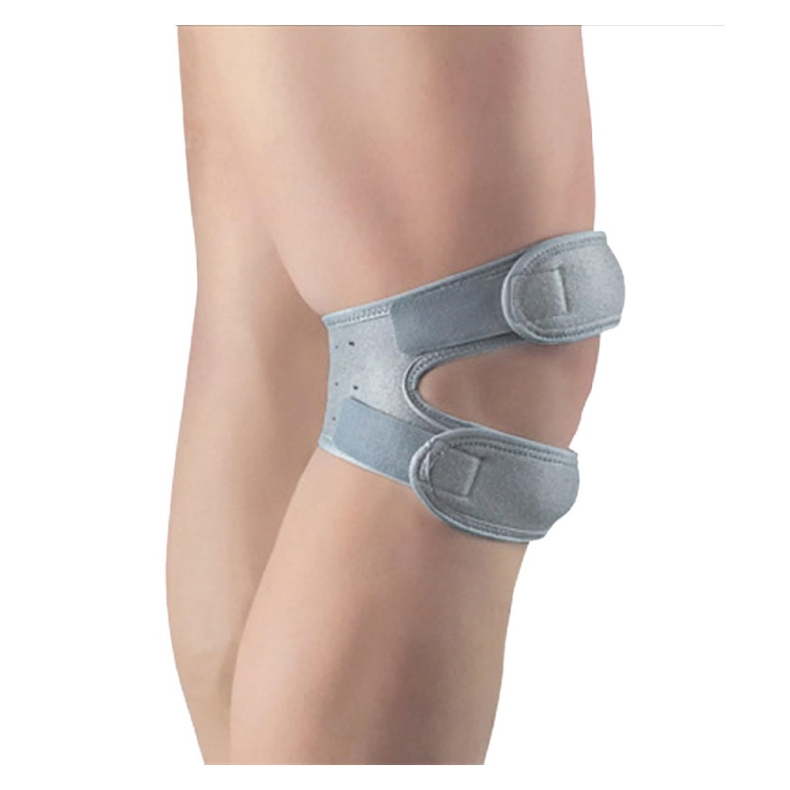 1 pz Sport Ginocchio Pad Rotula Benda Elastica Benda Fascia Calcio Basket Fitness Sport Corsa Ginocchio Brace Strumento, Grigio, M