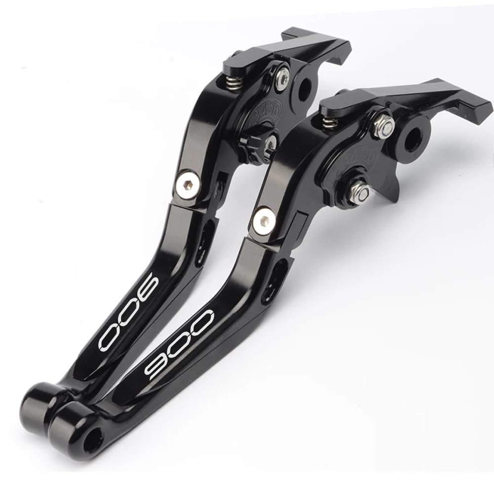 Compatibilità con Z900 Z 900 2025 Manello regolabile CNC della motocicletta Levera freno Levera frizione Z900 Manello pieghevole estendibile (pieno nero)