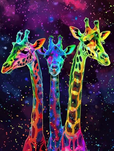 Broderie Diamant Kit Complet Girafe 5D - Peinture Diamant Adulte et Enfant