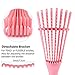 SYBF Detangling Brush for Curly Hair,Hair-Detangler for Afro Textured 3a to 4c Kinky Wavy for Wet/Dry/Long Thick Curly Hair,Improve Hair Texture-Easy Clean - (Pink)