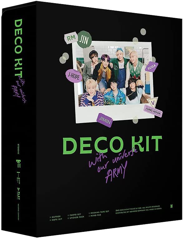 BTS - Deco Kit with Our Universe Army+ Gift(Decorative Stickers,Photocards,Top Loader Stcikers)
