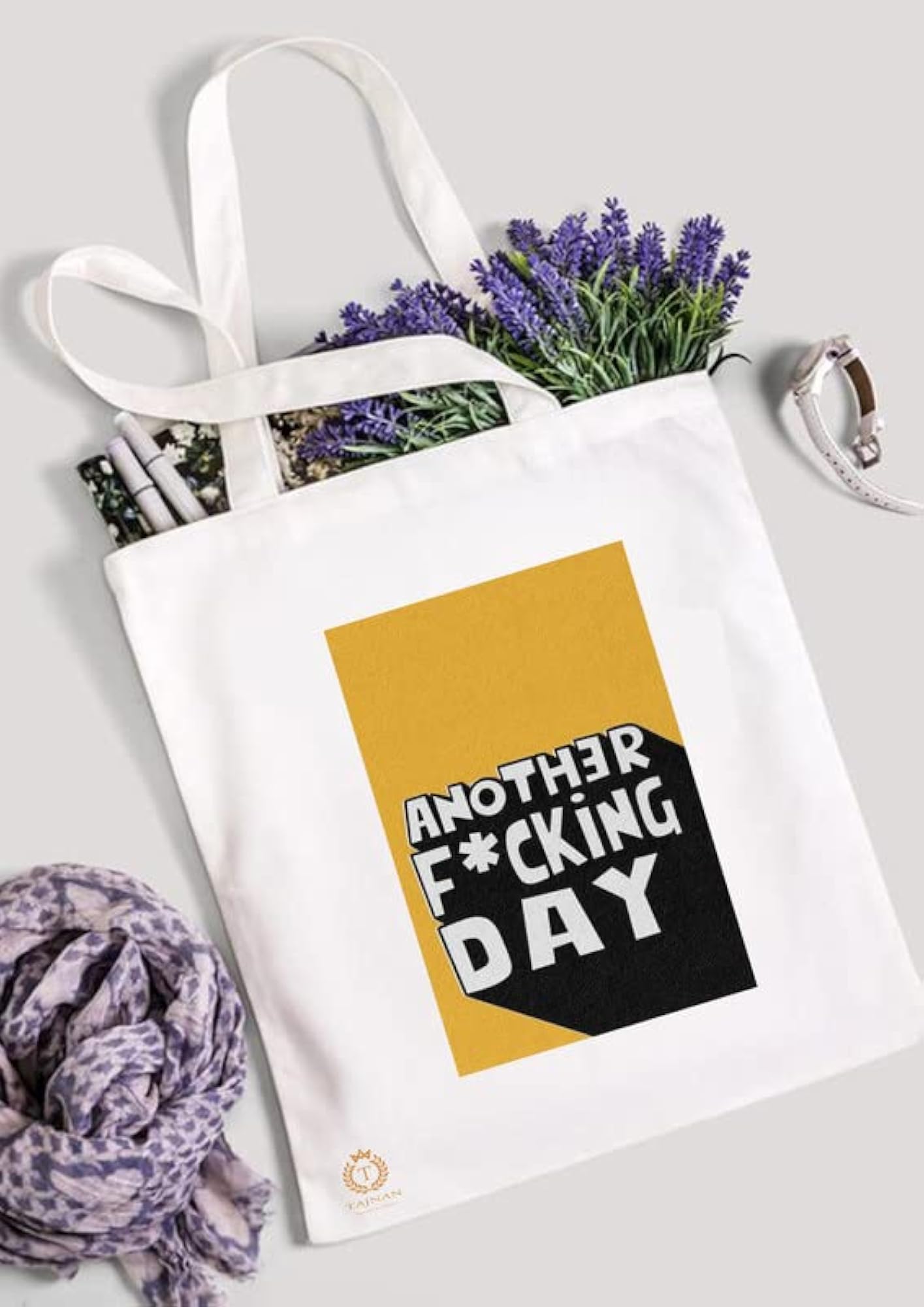 Organic Cotton Grocery Tote Bag, Eco-Friendly Multi-Purpose