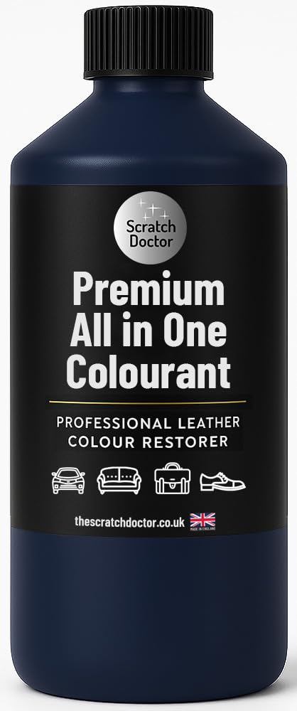 Scratch Doctor All in One skórzany kolor naprawa na kanapy fotele samochodowe (ciemnoniebieski, 1 litr)