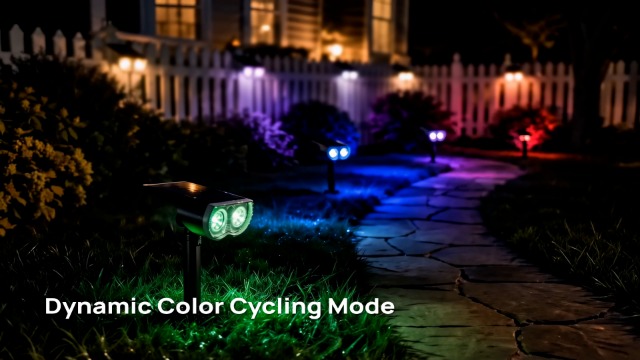 Linkind Solar Lights Outdoor Waterproof IP65, StarRay RGB Solar