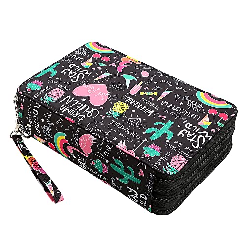 Image of 216 Slots Pencil Case Organizer w /Removal Handle Strap