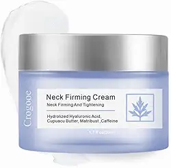 Creme firmador para o pescoço - para rugas na pele, tratamento firmador e levanta o pescoço, antienvelhecimento sustentável, livre de fragrâncias não tóxicas, cuidados com o corpo 1,7 FLoz.