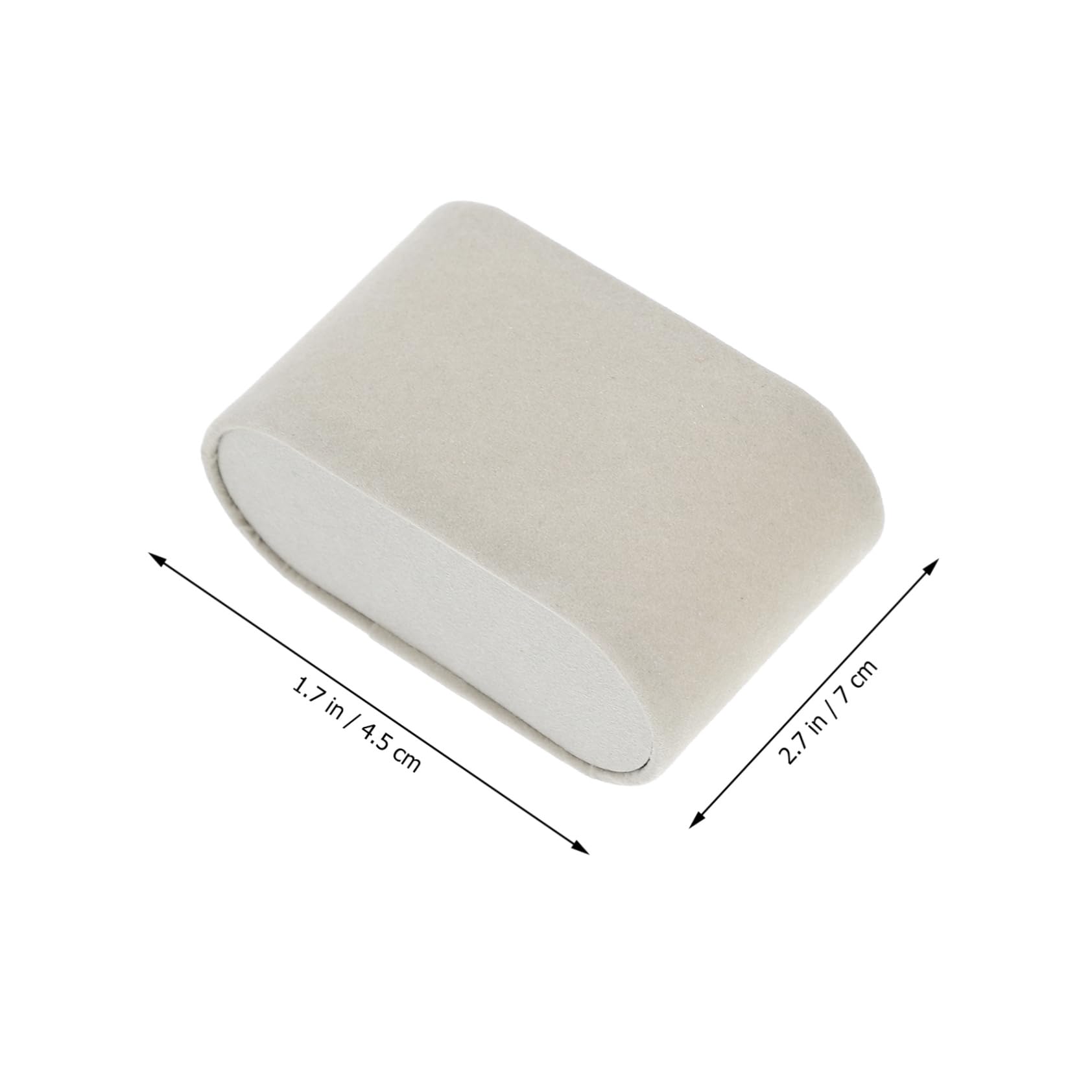 Mikikit 6pcs Cuff Pillows Portable Anklet Small for Grey Display Case Jewelry Premium Displays Bracelet Grid Wristwatch Cushion present Organizers Bangle Pad Xxinch Flannel Gifts Storage