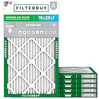 Algopix Similar Product 9 - Filterbuy 16x25x1 Air Filter MERV 8