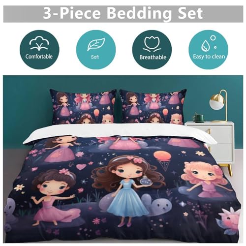 Parure de lit princesse anti-transpiration en microfibre douce - 6