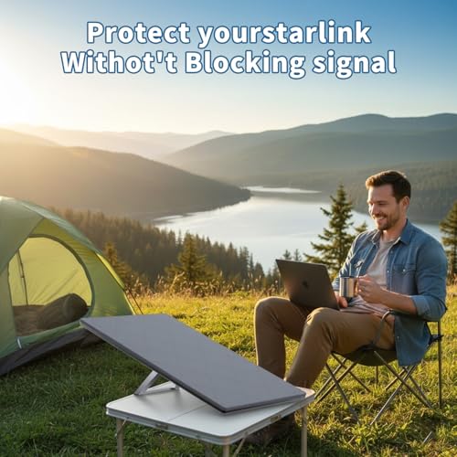 Funda para Starlink Gen 3 de silicona impermeable gris con ajuste elástico de antena 3