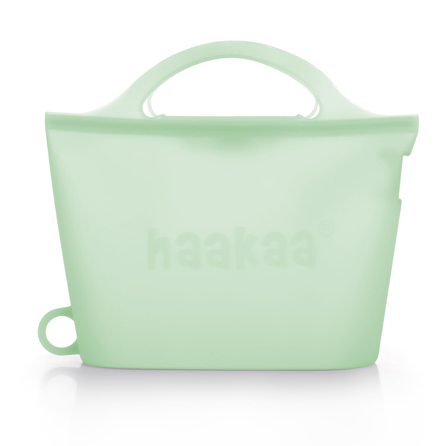 haakaa Sac en silicone pour cuisson à la vapeur et stérilisation au micro-ondes, sac réutilisable de grande capacité pour Biberon/Tire-lait/Accessoires/Vert/1 Pièce (1250 ml)