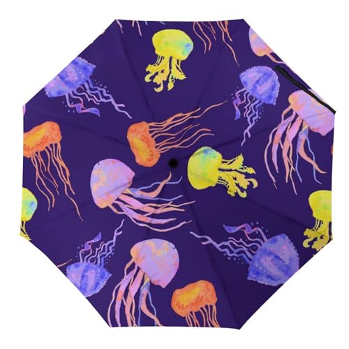 Parapluie pliant chats de couleur automatique pour rester élégant sous la pluie en voyage