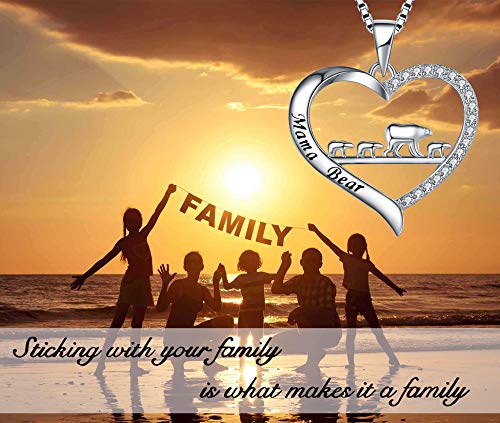 925-Sterling-Silver-Mom-Necklace-Love-Heart-Pendant-Mama-Bear-Panda-Elephant-Sloth-Animal-Necklaces-Mother-Son-Daughter-Jewelry-Gifts-for-Women-Mum-Family