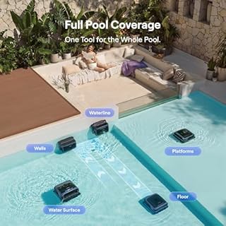 (2026 New) Beatbot Sora 70 Pool Vacuum Robot, 360° Top-to-Bottom Cleaning, Smart Surface Parking, 6L Capacity, 6800GPH Super Power for Above & In-Ground Pools Up to 3,200 sq. ft, Midnight Blue