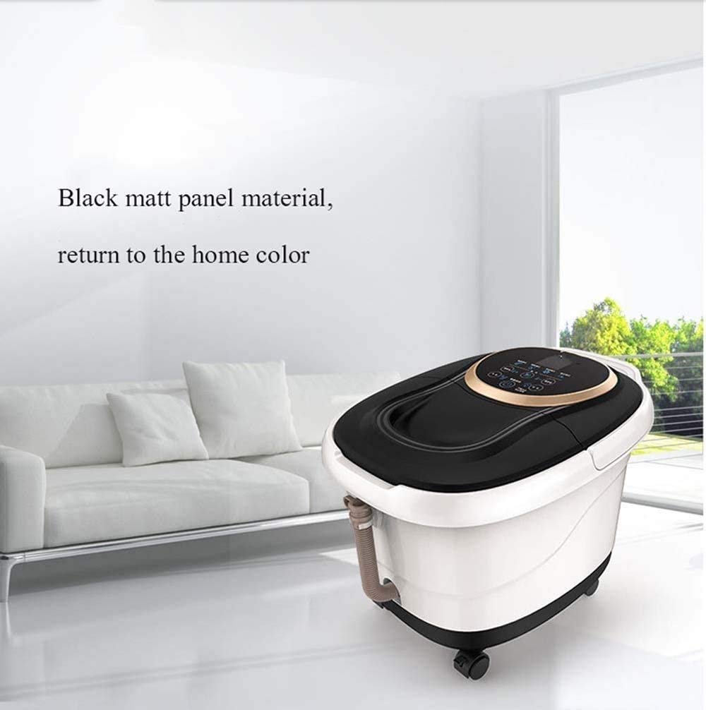 Masajeador de Baño de Spa para Pies con Calor, Burbujas Y Vibración, Control de Temperatura Digital, Rodillos de Masaje con Puntos de Masaje de Acupresión