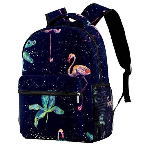 Sac à dos voyage flamant rose confortable pour soulager le dos sur le campus