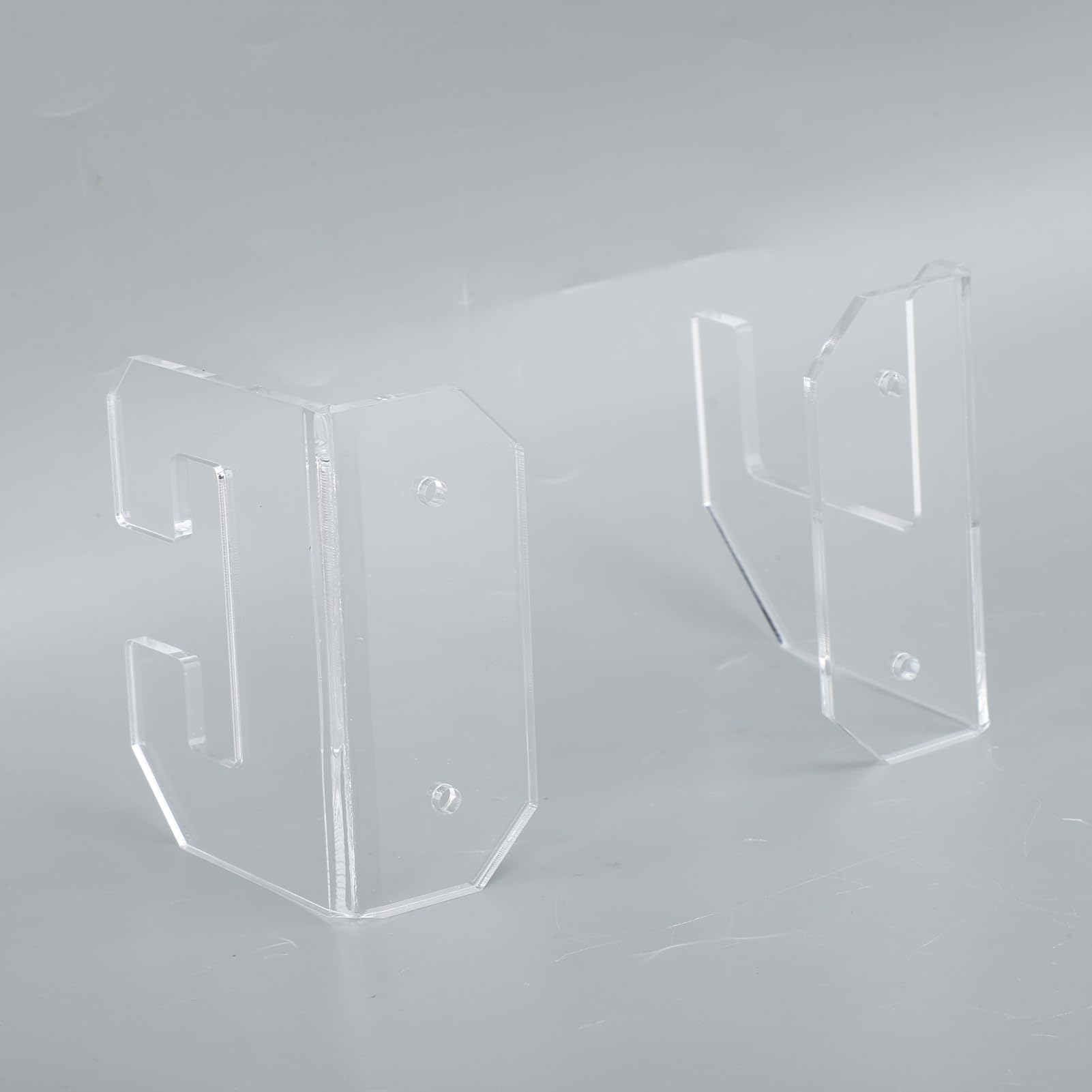 Tissting 2 Soportes para Espadas de Acrílico Horizontal para Montaje en Pared Samurái Tanto Rapier