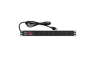 19 Inch Rack PDU Power Strip Heavy Duty 8 Outlet