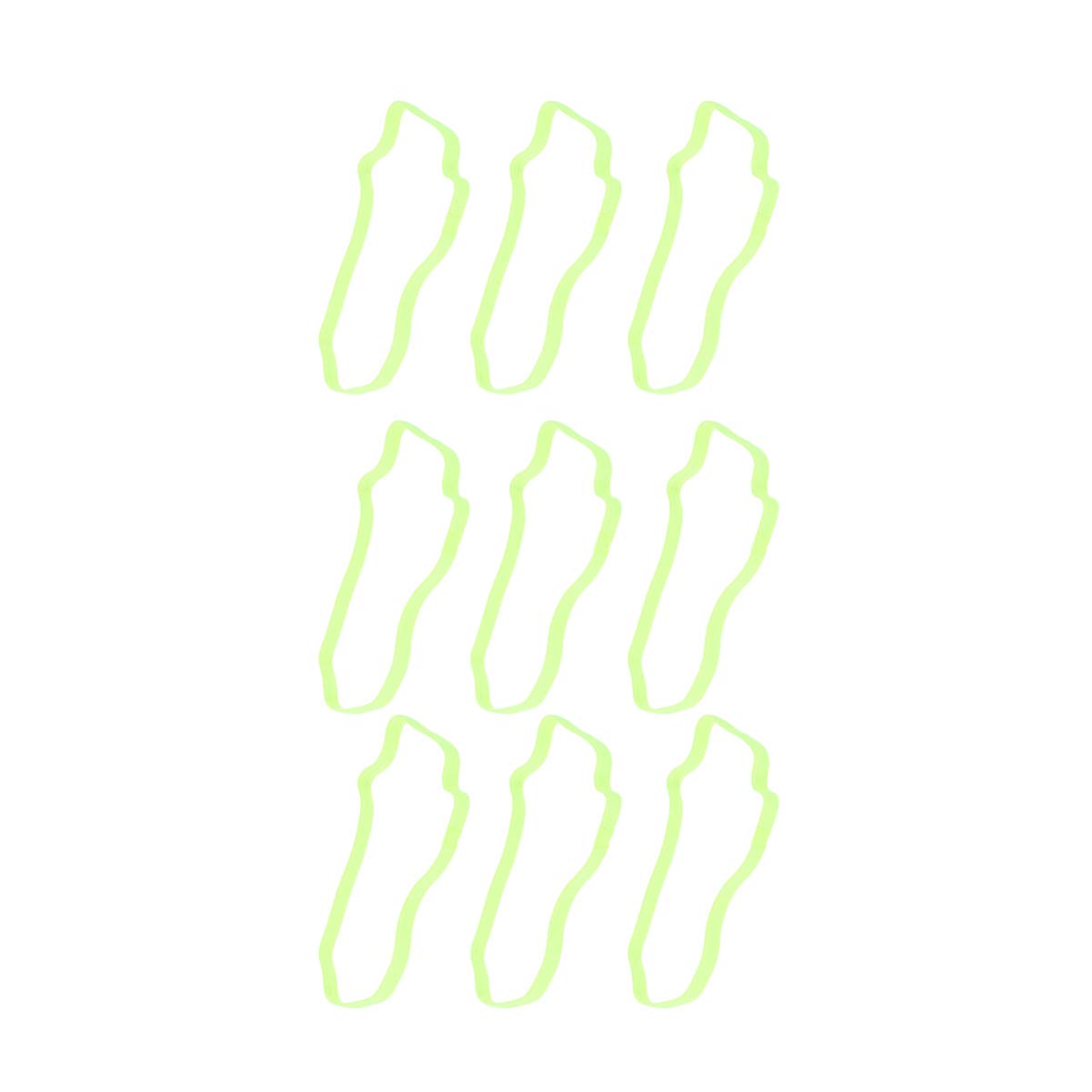 Healifty 27 Pezzi Fasce Per Yoga Fodere Per Uomo Accessori Per Uomo Fasce Elastiche Corsa Per Donna Non Elastiche Copricapo A Forcina Verde Calcio