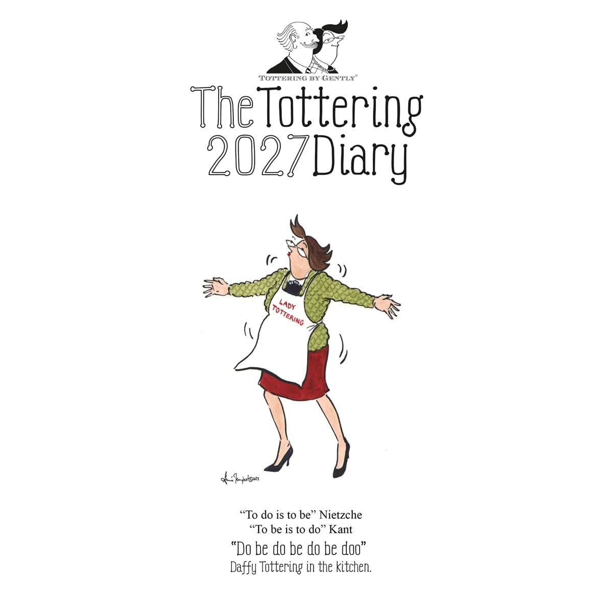 Carousel Worldwide 2027 Tottering By Gently Slim Diary, Week to View, Deluxe