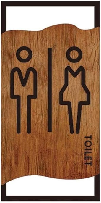 Acrylic Toilet Symbol Adhesive, For Bathroom Toilet Door Panel Backed For Hotel, Office, Home, Restaurant DIY (Black Women)