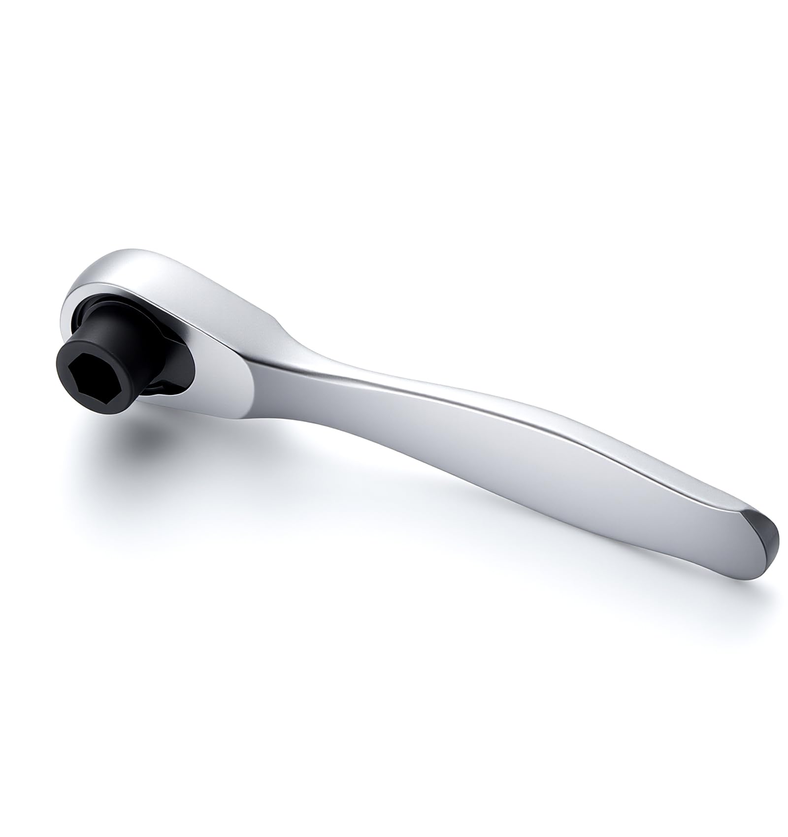 Small 1/4 Ratchet, 72 Tooth Hex Drive Bit Ratchet Wrench 1/4 inch Double Head Hex Socket Driver Bit, Quick Release Multitool for Repair 1/4" Allen Wrench, Compact Design Adapt to Small Space