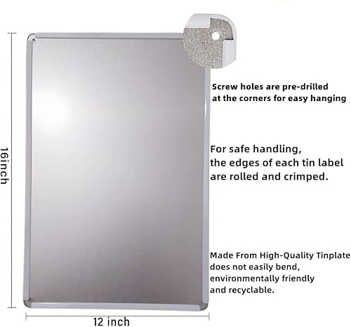 Miniatura 10 de LMYUHONG Letrero de metal con diseño de agua poco profunda, no buceo o salto para reglas de la piscina, letreros de seguridad al aire libre,