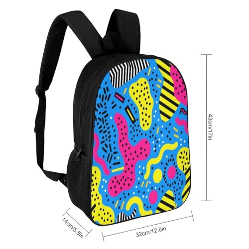 80s 90s Backpack Simple Leisure Travel Backpack Outgoing Daypack 17 Inch2