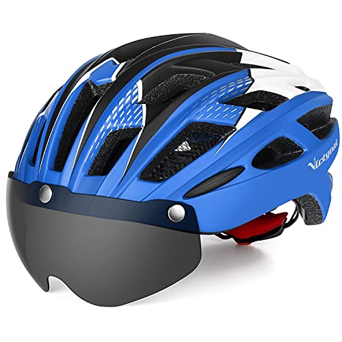 Casco de bicicleta Victgaol con luz trasera LED- visera extraíble