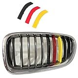 Lanyun F10 Grille Insert Trims Stripes Cover Yellow Color Flag Color Decorate for BMW F10 F11 5 Seri