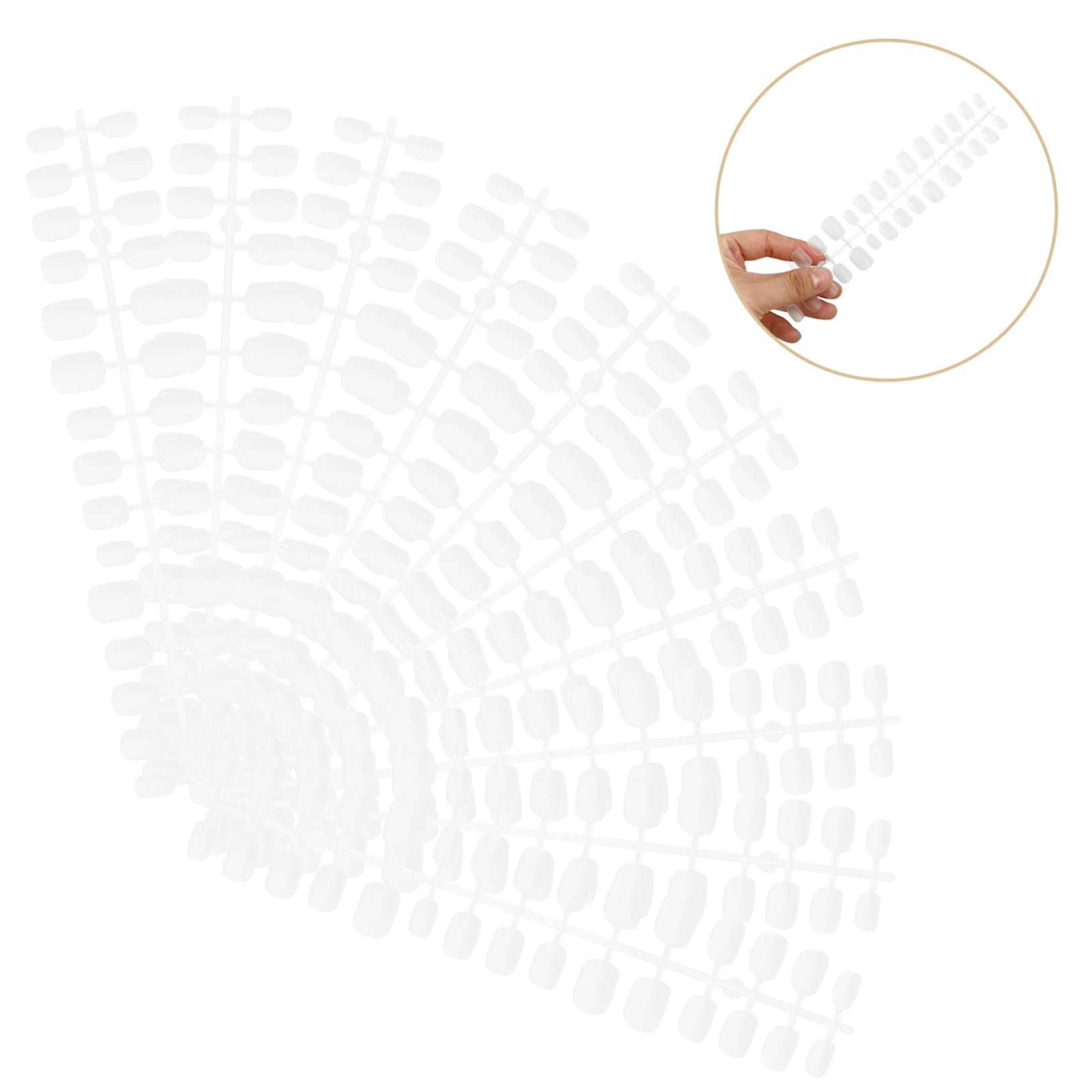 minkissy 50fogli Punte Per Unghie Artificiali Per Pedicure Decorazione Completa Per Unghie Piedi Per Manicure Fai Da Te Varie Facile Da Applicare e Rimuovere