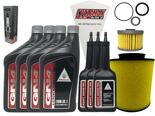 Cyclemax Full Service Kit compatible with 2015-2021 Honda Pioneer 500 SXS with O-Rings and Spark Plug