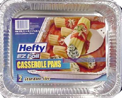 Amazon.com: Hefty EZ Foil 9-1/4 in. W x 11-3/4 in. L Casserole Pan