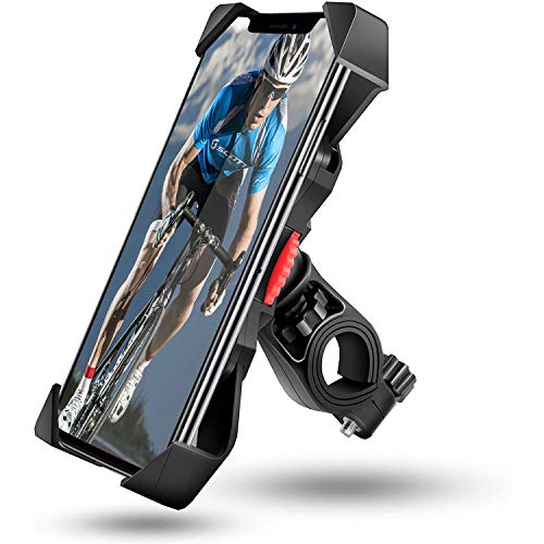 Aotlet Soporte Movil Moto, Soporte Movil Bicicleta con Rotación 360°, 3.5"-6.5" Smartphones Contiene iPhone 11/11 pro/X/XR/XS/X Max/8/7/6/5, Galax S20/S10/S9/S8,Huawei P30/P20