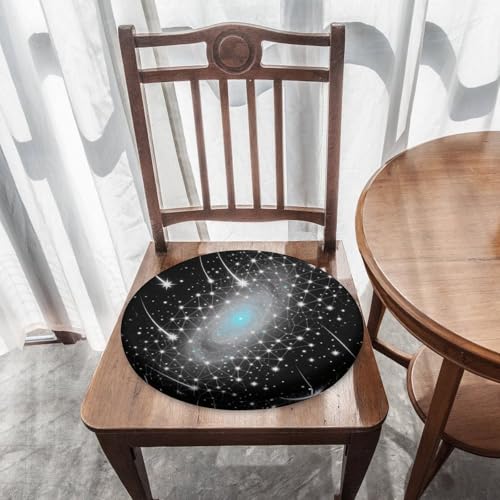 Cojín de asiento viscoelástico redondo para silla de oficina y sofá con cremallera 8