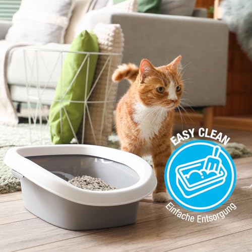 Anibest Katzenstreu, klumpendes Einstreu-Granulat für Katzen, 100 % natürliche & geruchsbindende Streu, saugstarke & nachhaltige Klumpstreu fürs Katzenklo, leicht dosierbar, 4,3 kg/ 10 l