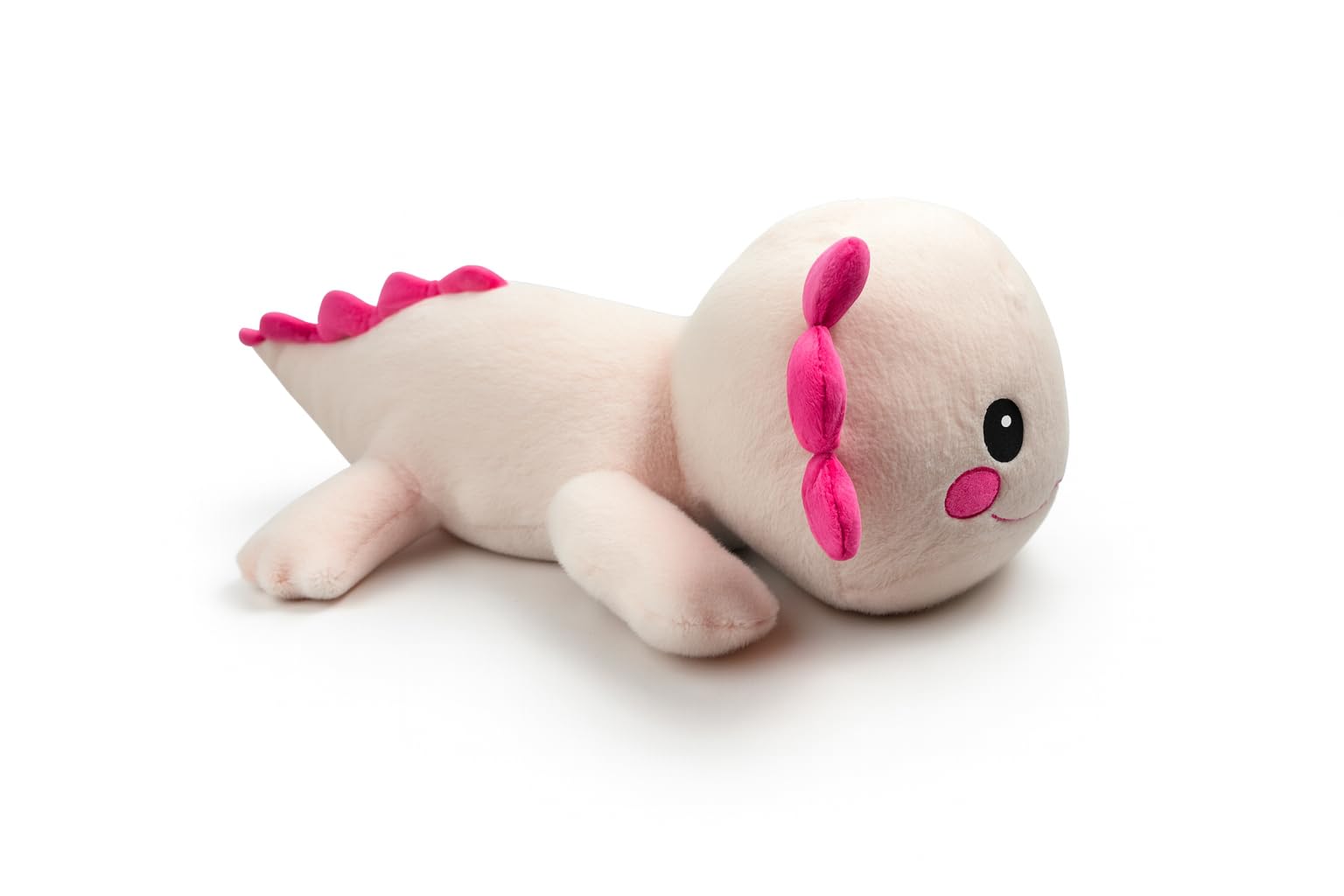 Mel-O-Design Maskotka Axolotl 50 cm – duża, pluszowa zabawka Axolotl, miękka, urocza pluszowa zabawka w stylu Kawaii – prezent dla dzieci (różowa)