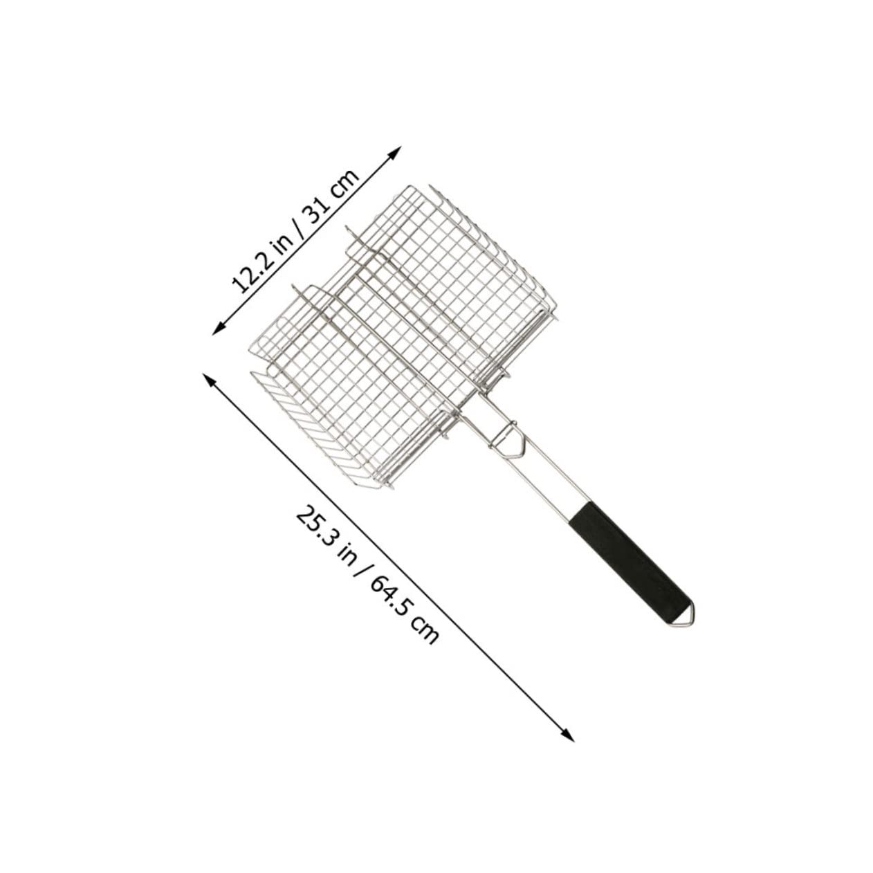 ifundom 1Pc Folding Bbq Grill Rack Durable Outdoor Barbecue Tool for Fish Chicken and Vegetables Fire Resistant Compact Design for Easy Transport and Storage