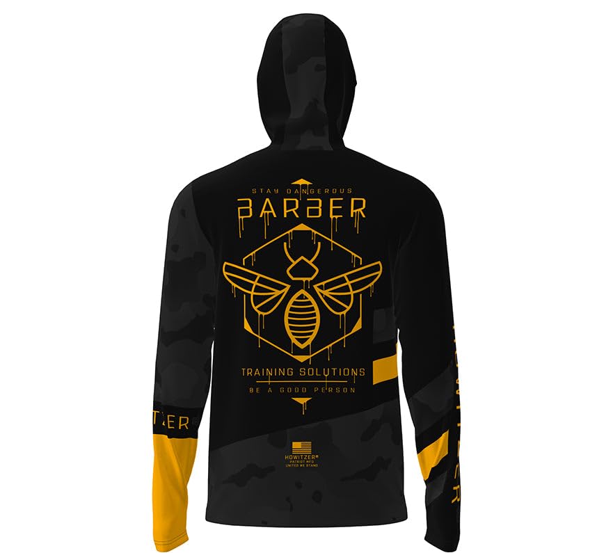 Howitzer Men's Performance Hoodie Pullover Stand MFG Athletic Sun Protection Ultra-soft moisture wicking