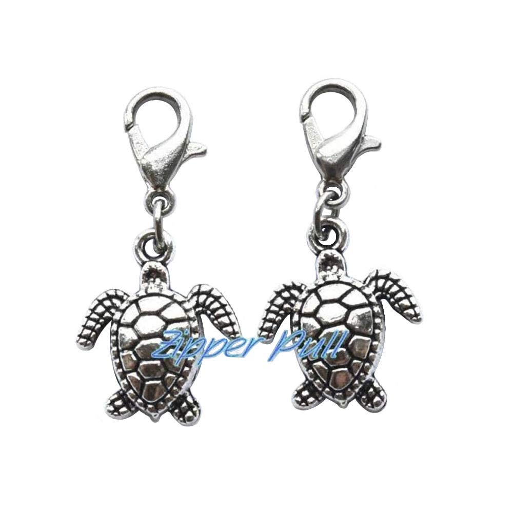 Sea Turtle Bracelet Charm, Zipper Pull, Purse Charm,Sea Turtle Zipper Pull, Perfect for Necklaces, Bracelets, Keychain and Earrings