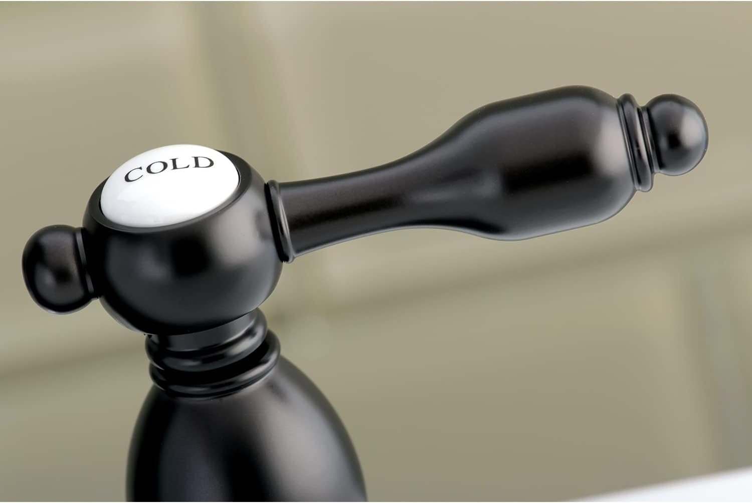 Kingston Brass KS1605TAL 4 in. Centerset Bathroom Faucet, Oil Rubbed Bronze