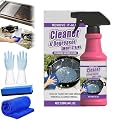 Fast-Acting Heavy-Duty Grill Degreaser Spray, 120ml BBQ Cleaner for Outdoor Grills, All-Purpose Oven & Barbecue Grease Remover for Smoky Stains & Stubborn Grease (1Set)
