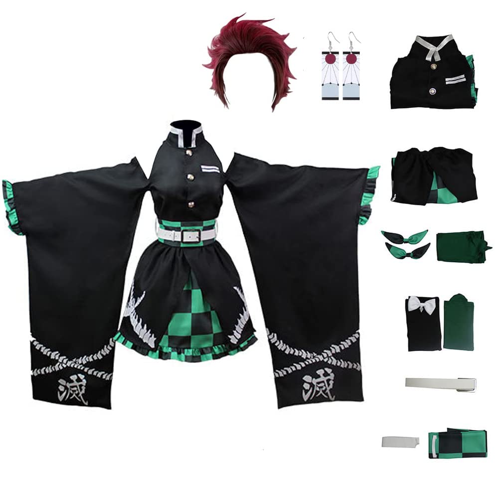 Juejuezi New Women Cosplay Costume Kimono Dress Halloween Off Shoulder Skirt Outfit Adult