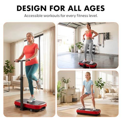 Hurtle Single-Motor Vibration Plate with 1-99 Speeds & 10 Programs — view 5